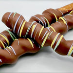 Caramel & Chocolate-Dipped Pretzel Rods